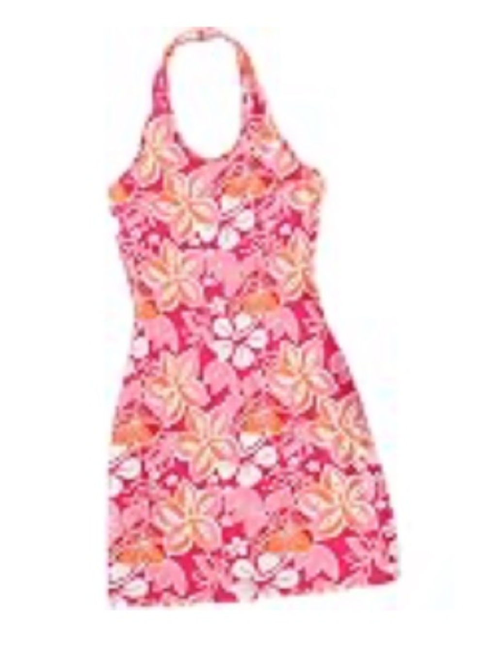 Pink Floral halter dress